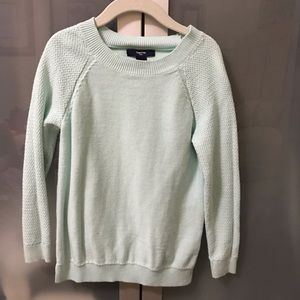 Gap Kids small light blue/mint/great light sweater